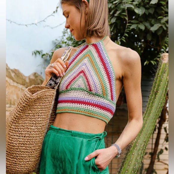 SUNCOO PARIS CROCHET HALTER - Picture 6 of 14